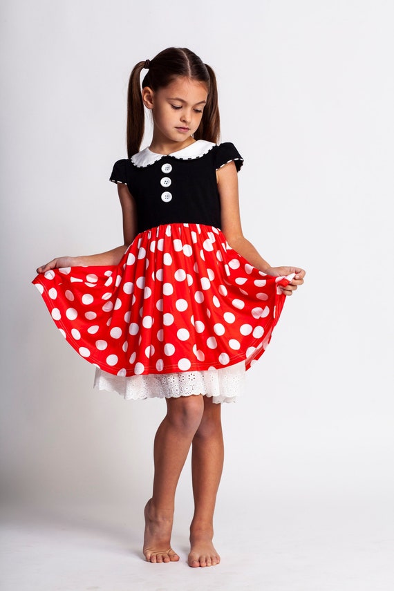 MINNIE MOUSE DISNEY HIGH QUALITY COSPLAY COSTUME ANY TIME DRESS FREE SHIP
