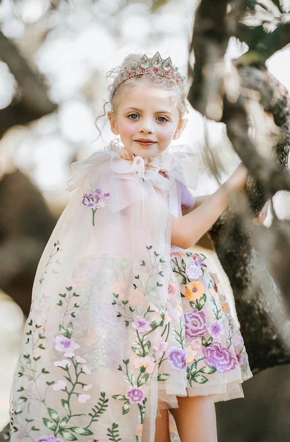 Rapunzel Princess Dress disney Princess Dress flower Girl Dress Tangled Dress birthday Dress halloween Costume princess Cape toddler easter Etsy Canada