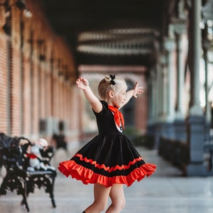 READY TO SHIP,Cat in the hat dress, dr. Seuss cosplay,100 days of school,cotton twirl dress,summer reading, elementary student,seussical image 6