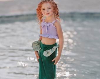 Mermaid tail,mermaid skirt,mermaid party,toddler costume,mermaid costume,halloween,mermaid birthday,princess maxi skirt,under the sea gown