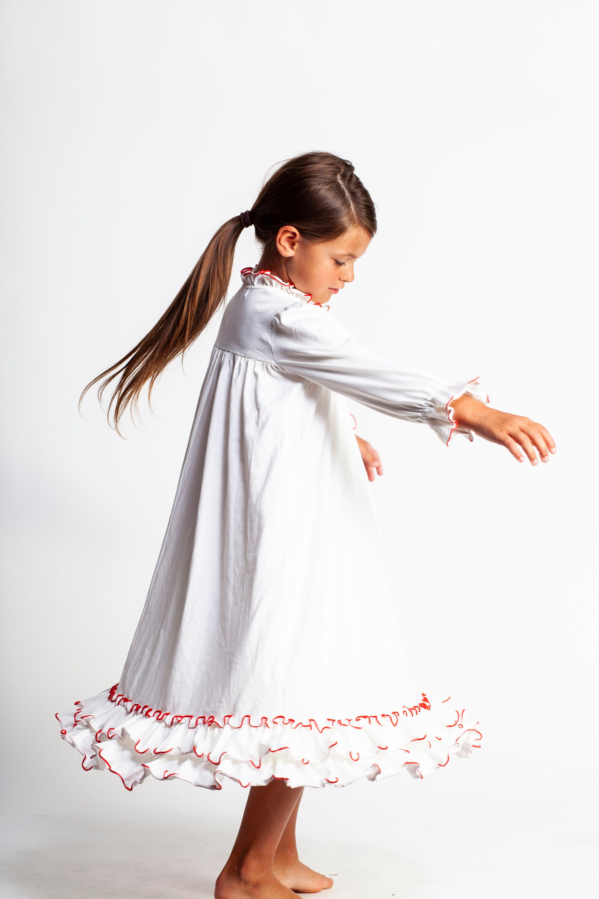 Long Sleeve Clara NightgownChristmas PajamasLong Sleeve Etsy