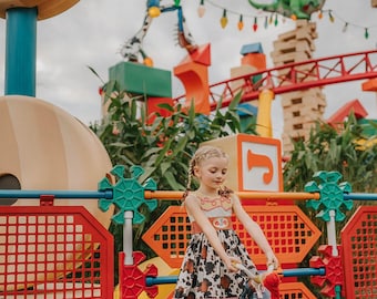 New Jessie Cowgirl Twirl Dress,Toy Story 4 Costume, Mickey's Not-so-Scary Halloween,Birthday Dress,Sensory Friendly Costume,Waldorf Toy