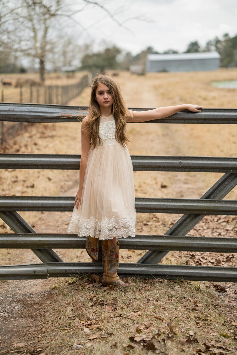 Brown Junior Bridesmaid Dress