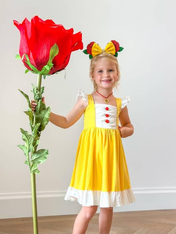 beauty and the beast birthday dress Girl's dress Beauty and the Beast, birthday party 3T US numeric