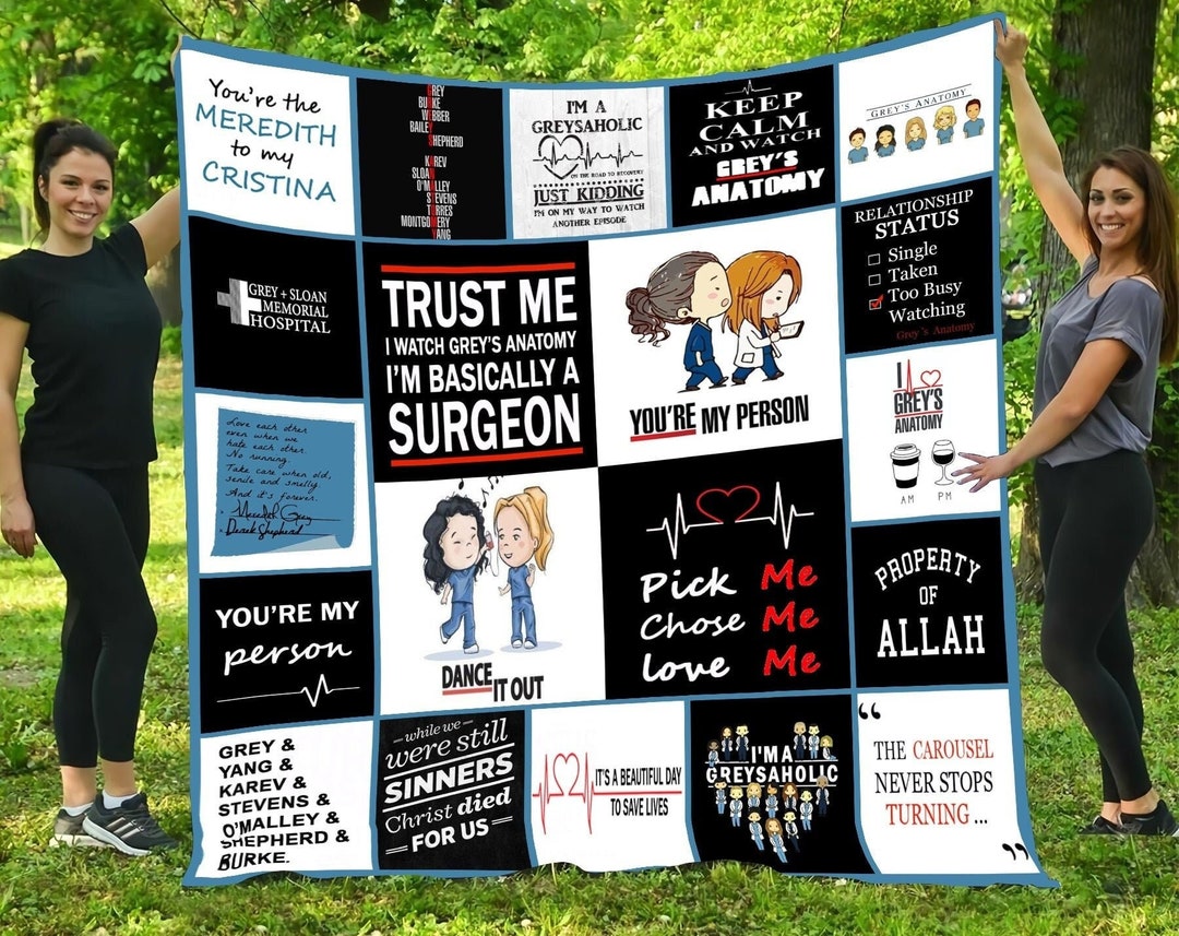 Greys Anatomy Movie Blanket Christmas Blanket Etsy