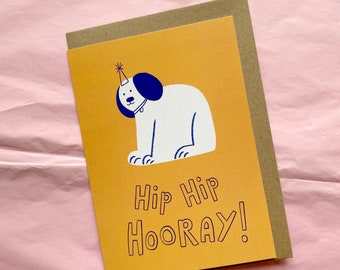 Hip Hip Hooray! Greetings card