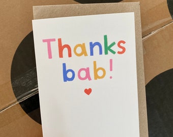 Thanks Bab! | Brummie Card