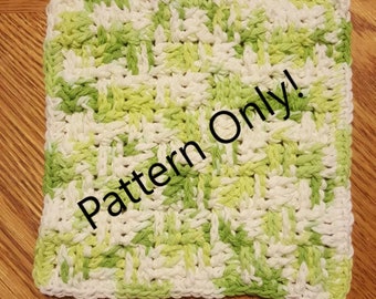 Basket Weave Wash Cloth Pattern