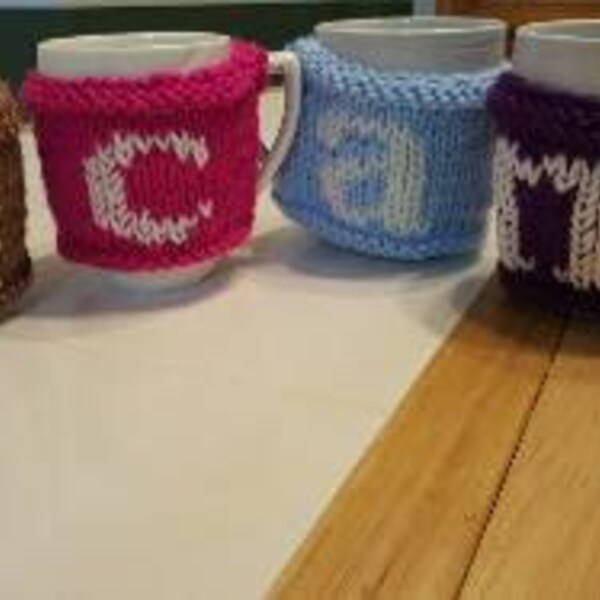 Monogram Coffee Cozies