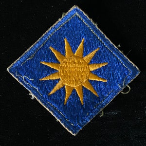 WWII Army 40th Infantry Division Sleeve Patch Sun