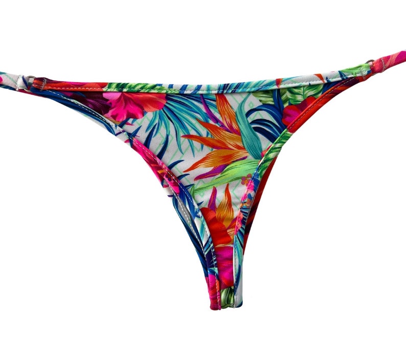 Brazilian Cheeky Micro Thong Bikini Bottom, Minimal Coverage, Classic ...