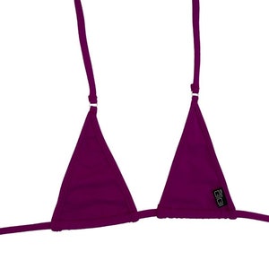 Magenta Micro Bikini Top, Tiny Bikini, Minimal Swimwear for Her, G