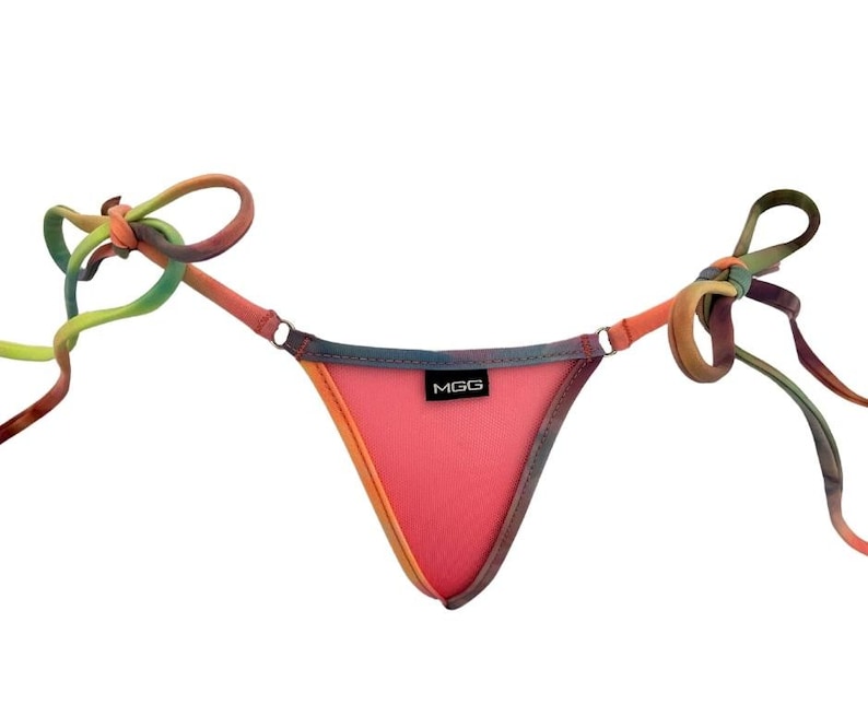 Sheer Hot Pink Micro Thong Bikini String Bottom Swimwear, Sheer When ...