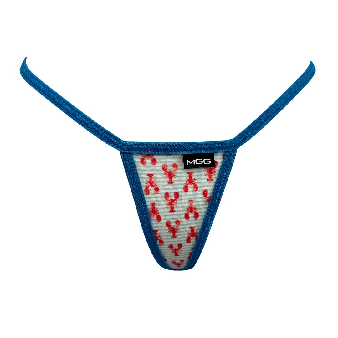 Mini Lobster Micro Thong G String Panty Underwear, Cape Cod Themed Tiny ...