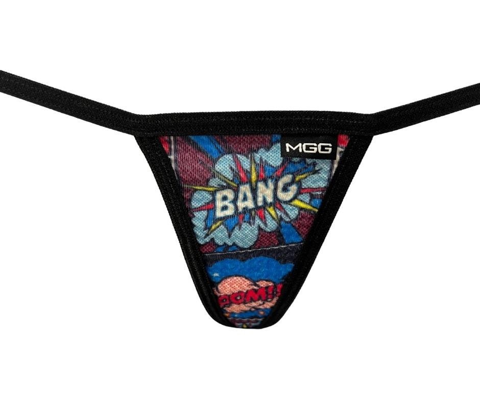 Mini Comic Book Micro Thong G String Panty, Comic Con Therme Tiny Sexy  Minimal Coverage Thong, Mini Panty, Geeks Are Sexy, Comic Book Sexy 