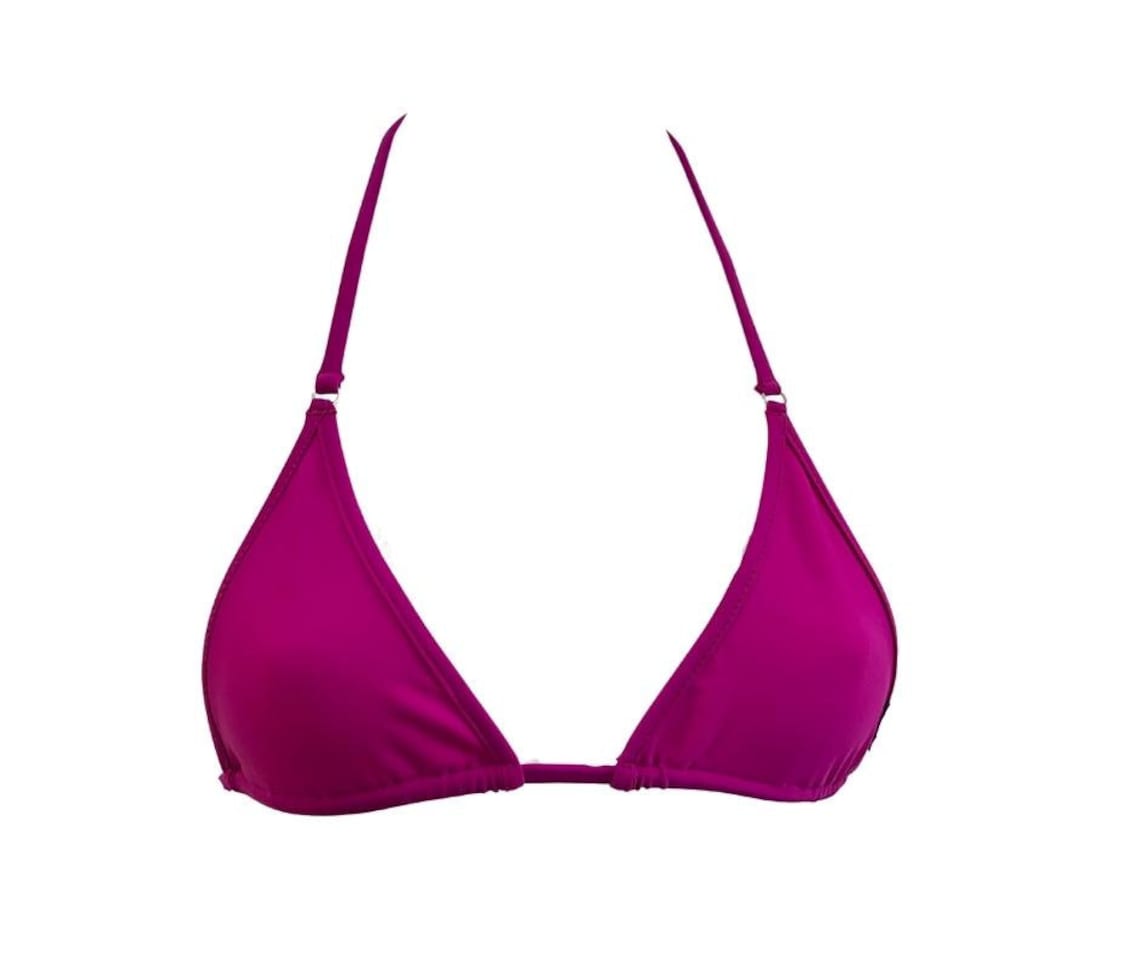 Magenta Micro Bikini Top, Tiny Bikini, Minimal Swimwear for Her, G