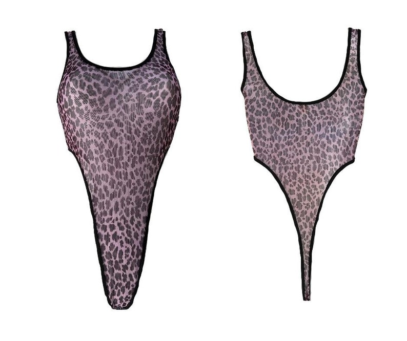 Sexy High Leg Thong One Piece Swimwear, Thong Bikini, Cheeky One Piece