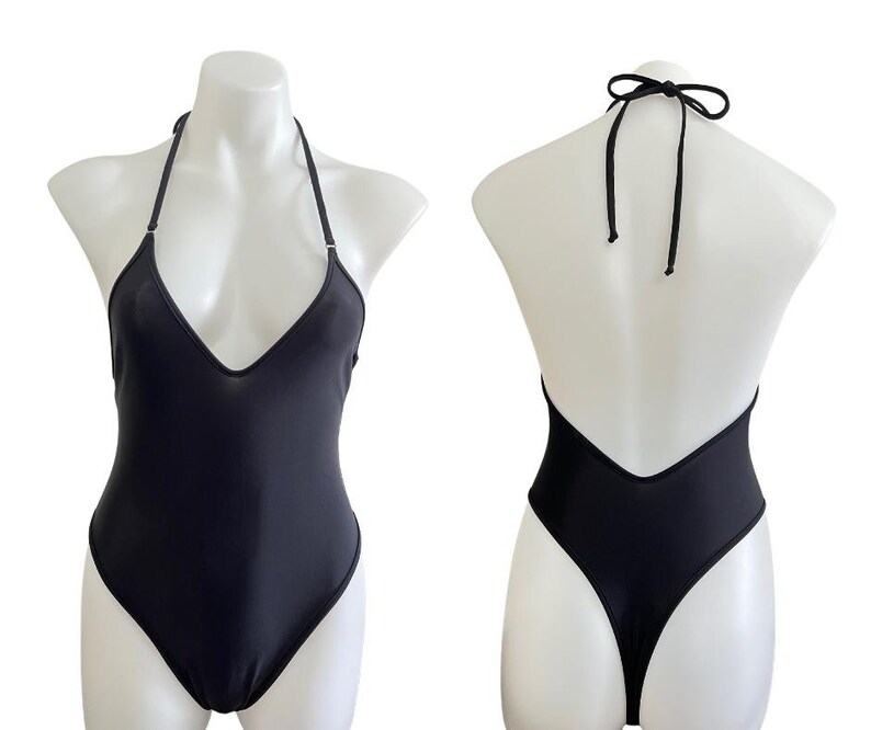 Sexy Cheeky Thong One Piece Swimwear Thong Bikini Cheeky One Etsy