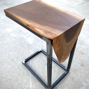 Waterfall C table, laptop table, side table, industrial side table, end table