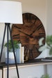 Large Wall Clock, Wall Clock, Farmhouse decor, Black Roman Numerals 