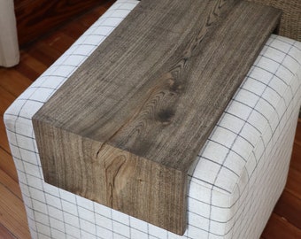 Black Hackberry Ottoman Foot Stool Table, laptop table, side table, sofa table, coffee table, gift for her, gift for him, home furniture