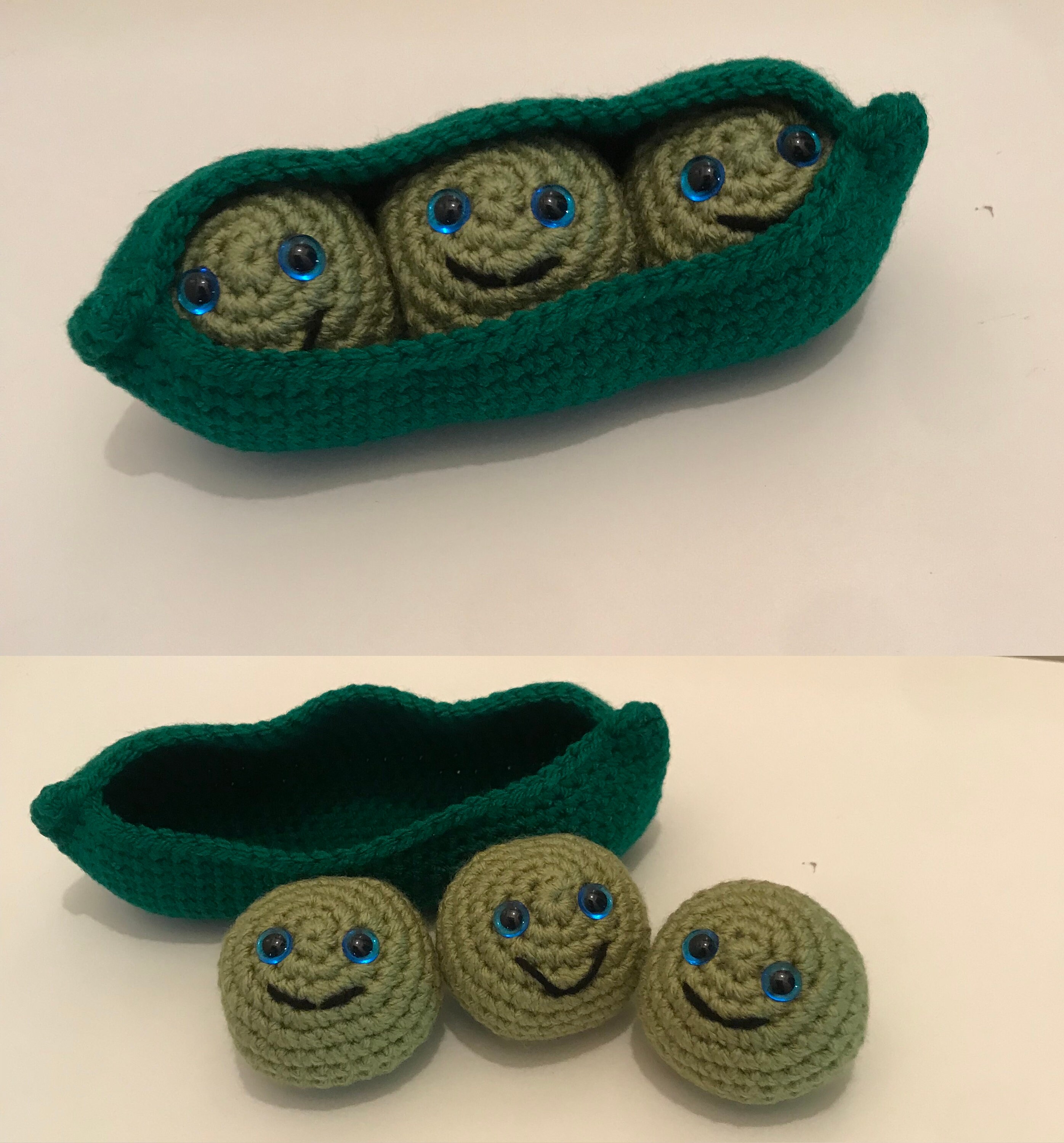 Amigurumi peas Crochet vegetables Pretend play food Crochet stuffed toy Crochet Peas in a Pod Amigurumi peas Crochet vegetables Pretend play food Crochet stuffed toy Crochet Peas in a Pod