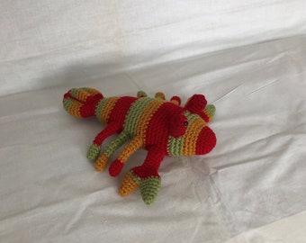 Vibrant Handmade Crochet Lobster in Cheerful Colors