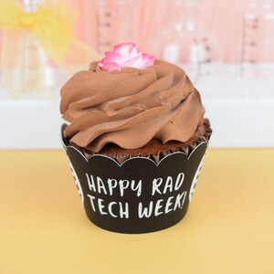 24 Rad Tech Week Cupcake Wrappers: Radiology Party Decorations