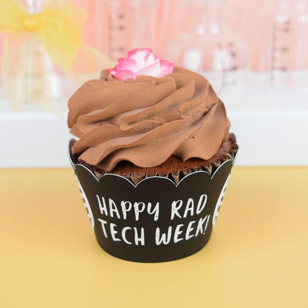 24 Rad Tech Week Cupcake Wrappers: Radiology Party Decorations