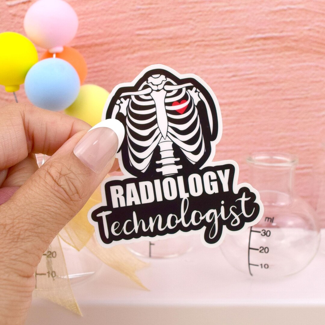 Rad Tech Sticker File Ribcage Radiology Technologist Vinyl Sticker: Waterproof Rad Tech Gift ...