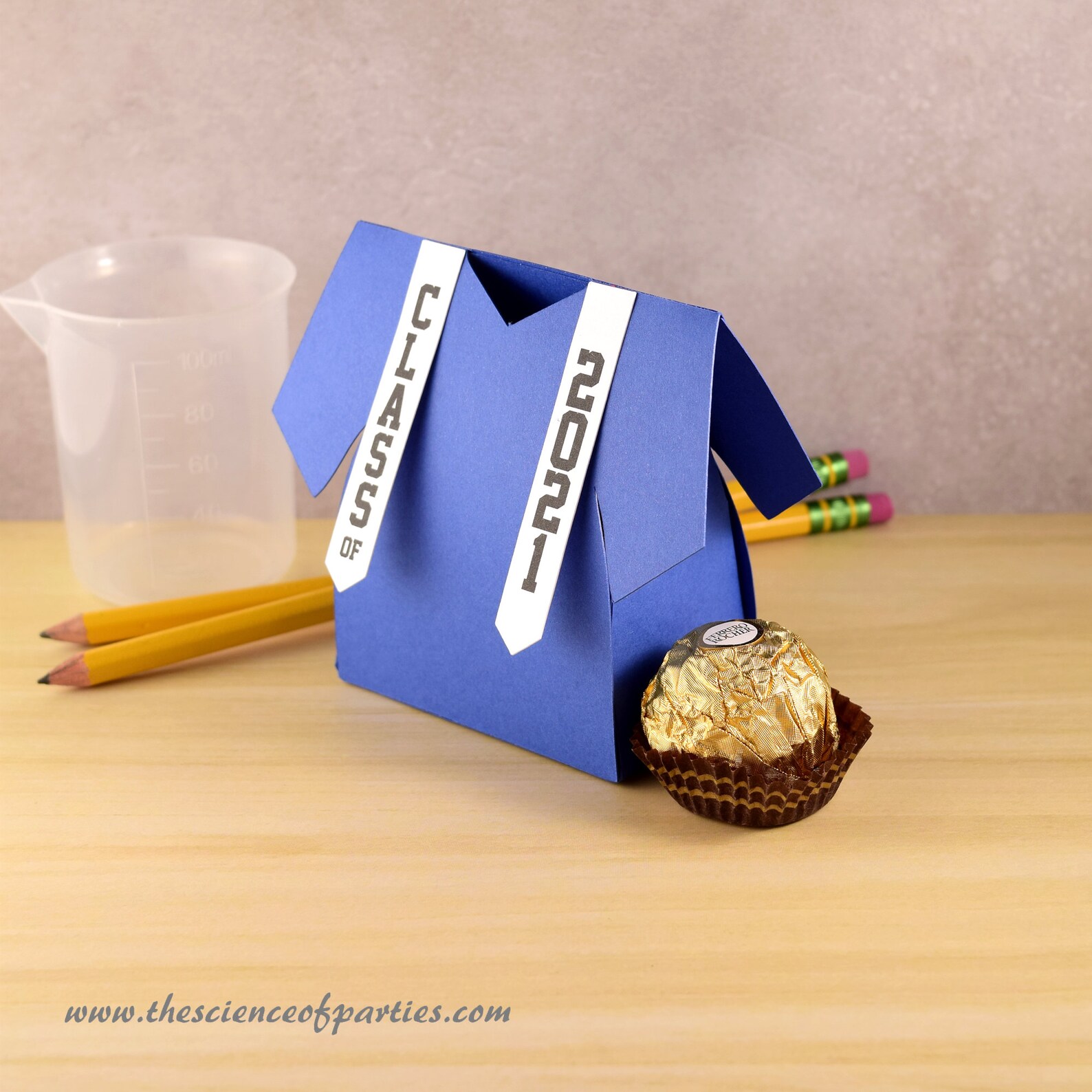 Blue Graduation Gown Favor Boxes Class of 2024 2025 Etc.. Etsy