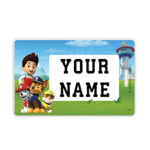 PAW PatrolM™D Personnalisé Grand Scuff-proof Bag Tags pour les enfants