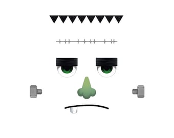 Frankenstein Door Monster Halloween Decorative Decal