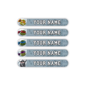 Teenage Mutant Ninja Turtles™ Personalized Durable Waterproof Mini Labels for kids