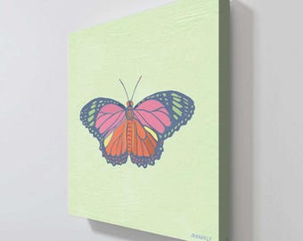 Butterfly On Green by Dan Meneely