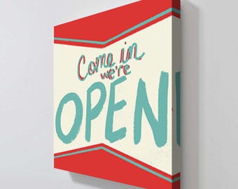 Retro Open Sign by Jen Bucheli