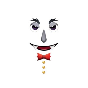 Dracula Door Monster Hallowen Decorative Decal