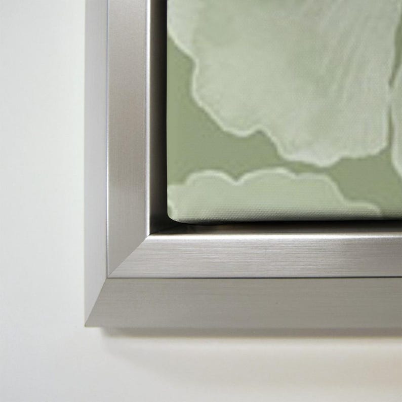 Nope Not Today by Elizabeth Medley Floating Silver Frame