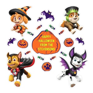 Paw Patrol™ Halloween Wall Decals Peel and Stick Removable Reusable Decoration