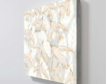 Nature's Soft Bird Tapestry by Sarah Jane