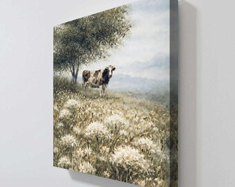 Cow Surveying the Hillside by Patricia Pinto