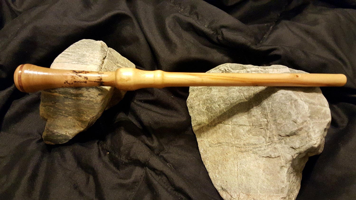 Apple Wood Wand with copper inlay Etsy