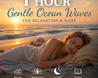 Calming Ocean Waves Sounds | 1 Hour Beach Ambience for Deep Relaxation & Sleep (Digital Download)