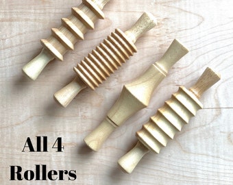 wooden playdough tools