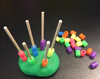montessori threading toy