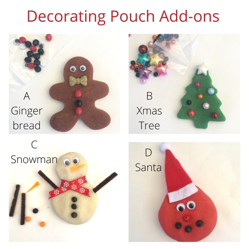 Christmas Play Dough Activity Kit Scented Play Dough Etsy