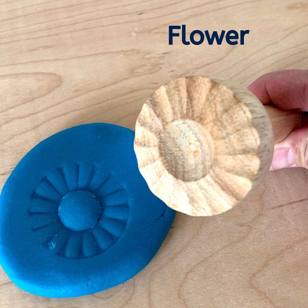 wood play dough tools