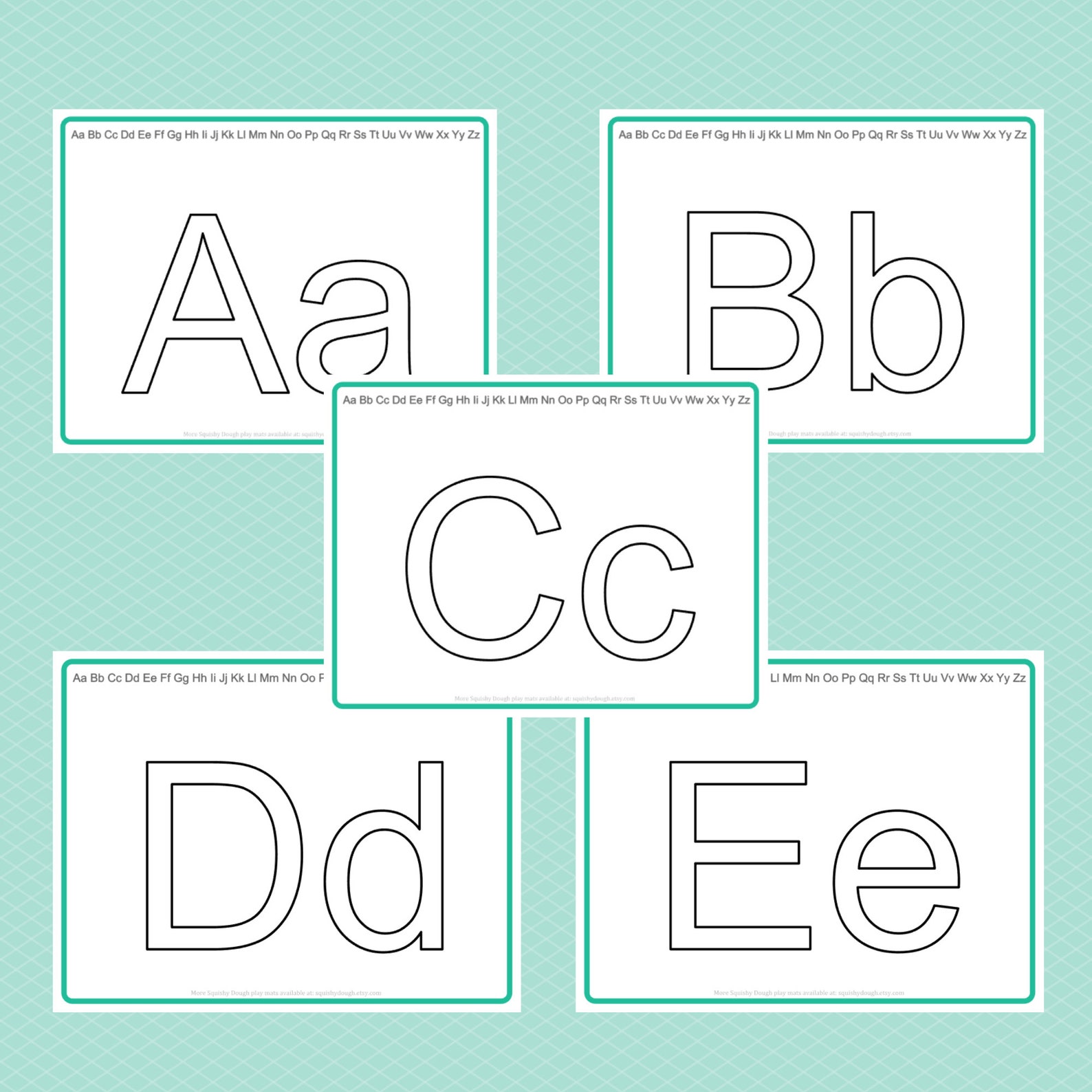 alphabet play dough mat download squishy dough play mat etsy