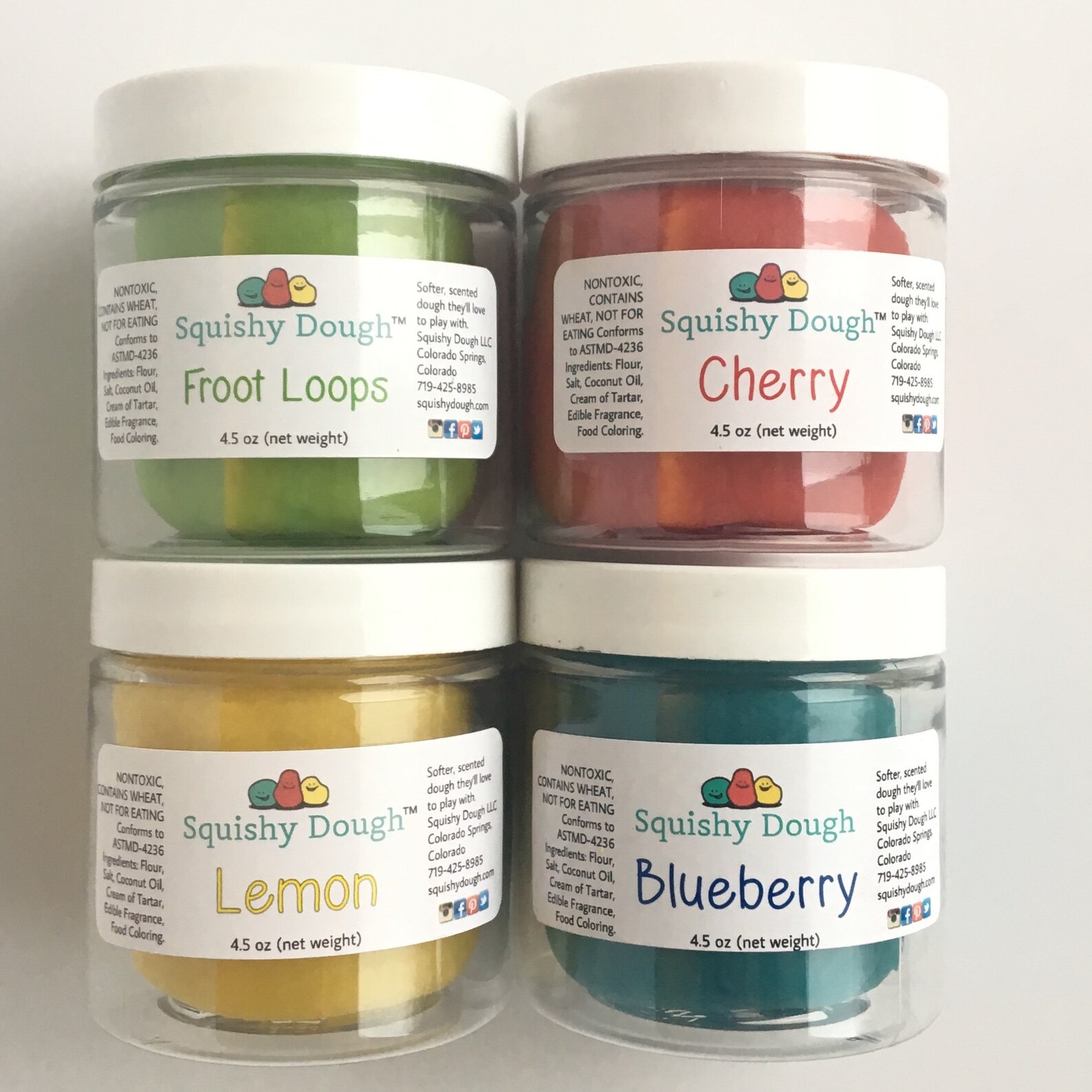 4 Pack Scented Play Dough Sensory Toys Preschool Toy Etsy