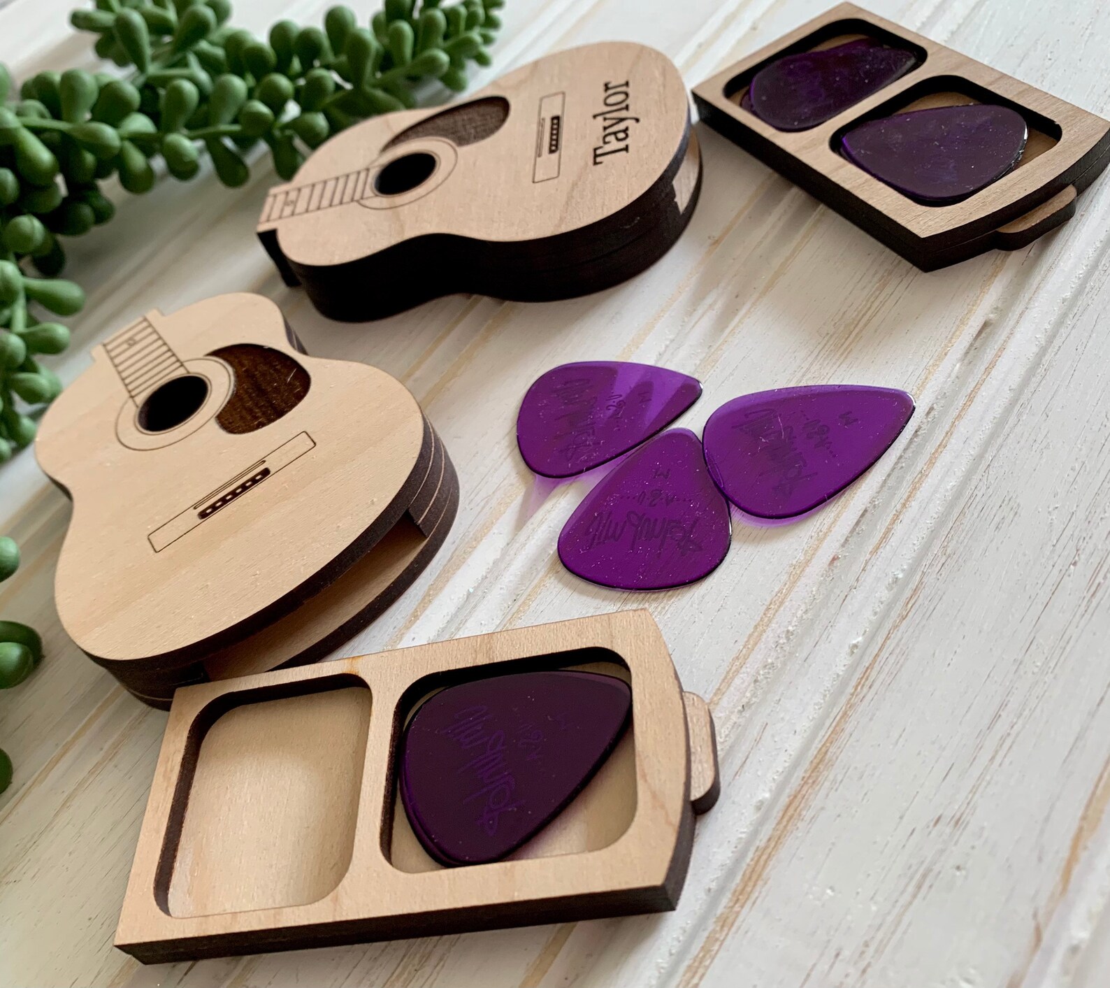Guitar Pick Holder Pick Storage Box Personalized Mini Etsy